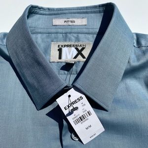 Express 1MX Fitted Dress Shirt